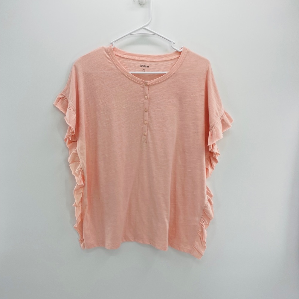Kenzie Short Sleeve ‘Blush Blouse Woman’s Size XSmall